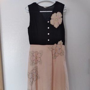 Patchwork Silk Dress